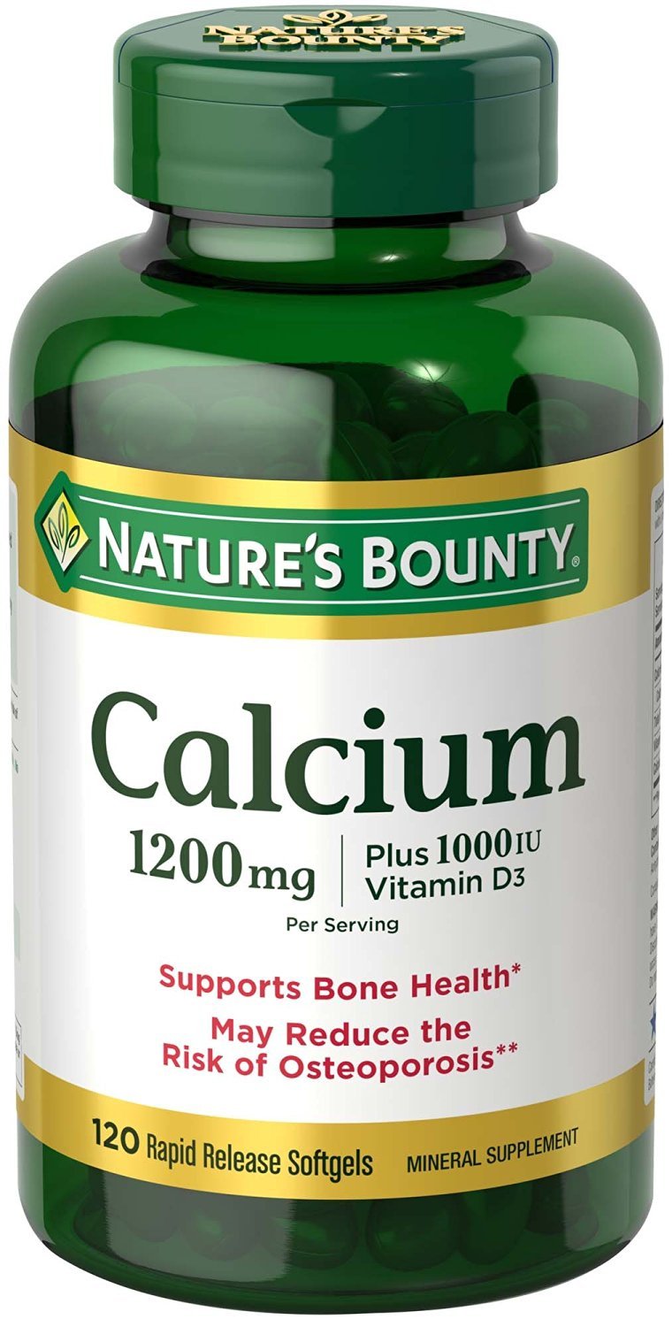 Photo 1 of Nature's Bounty Calcium 1200mg + D Softgels 120 ea ( Pack of 5)