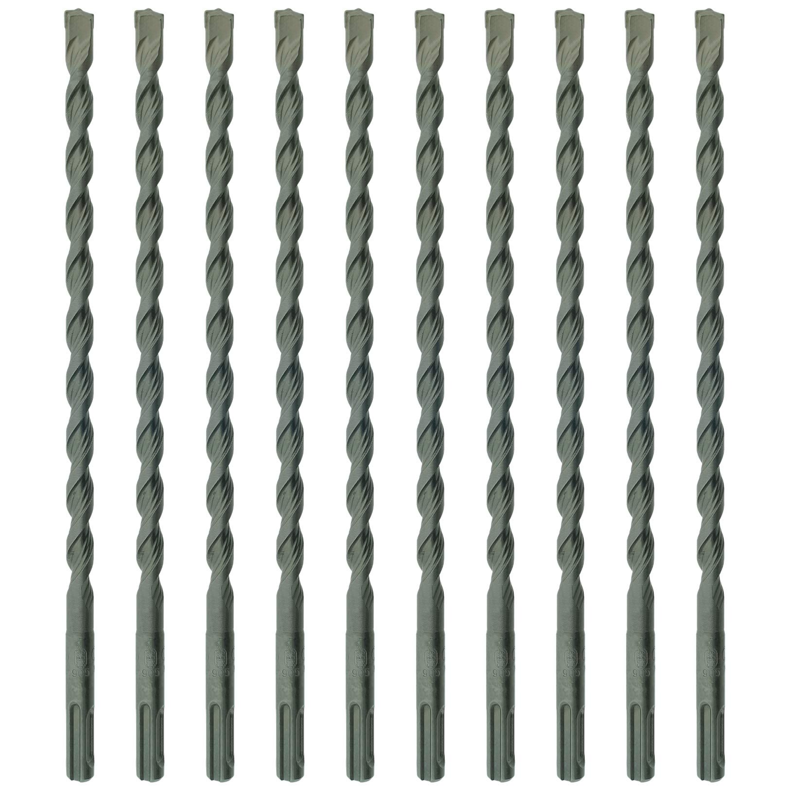 10 x SabreCut SDSA10_10 10mm x 160mm PGM Approved SDS Plus Drill Bits For Stone Concrete Brick