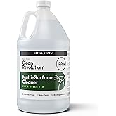 Clean Revolution Multi Surface Cleaner Refill Supply, Non-Toxic, Eco-Friendly & Plant-Based, Ready to Use, Lily & Green Tea, 128 Fl Oz (1 Gallon)