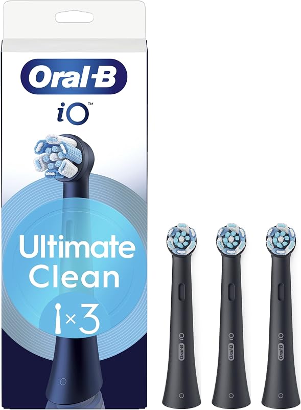 Testine di Ricambio iO Ultimate Clean, Nere, 3 Ricambi