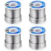 HGMZZQ 60/40 solder for stained glass 4-roll package,Industrial grade Solder for Glass Artisans,Dia 3mm (0.125")