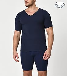 Comfneat Men's 3-Pack Undershirts Stretchy Cotton