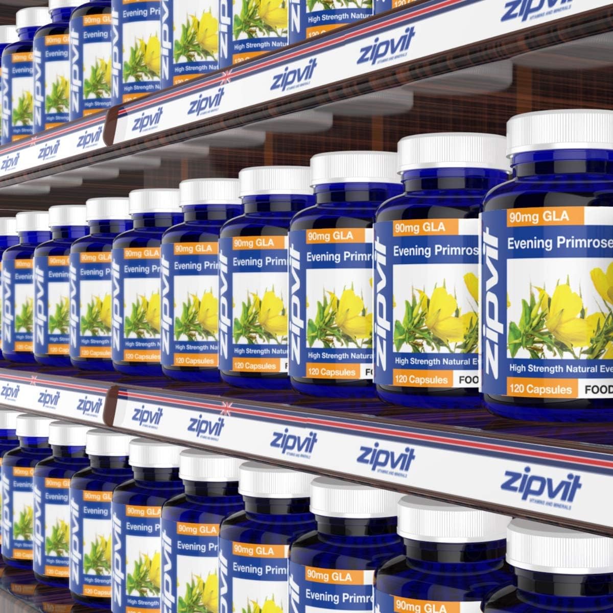 Zipvit Evening Primrose Oil 1000mg Per Capsule, High Strength Omega 6 GLA & LA, Cold Pressed, 120 Softgel Capsules, 4 Months Supply - Image 5