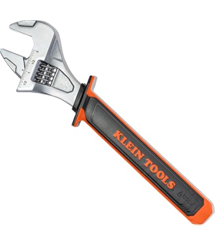 KNIPEX 98 07 250 1,000V Insulated Adjustable Wrench - Amazon.com