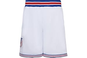 BOROLIN Mens Basketball Shorts Moive 90s Sports Pants with Two Pockets