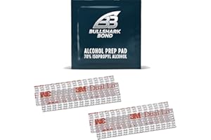 BULLSHARK BOND 4 Strips (2 Sets) EZPass/I-Pass/Toll Tag Tape Mounting Kit - Peel and Stick Adhesive Strips Dual Lock Tape with Alcohol Prep Pad, EZ Tape, EZ Pass Holder Strips with Adhesive for Windshield