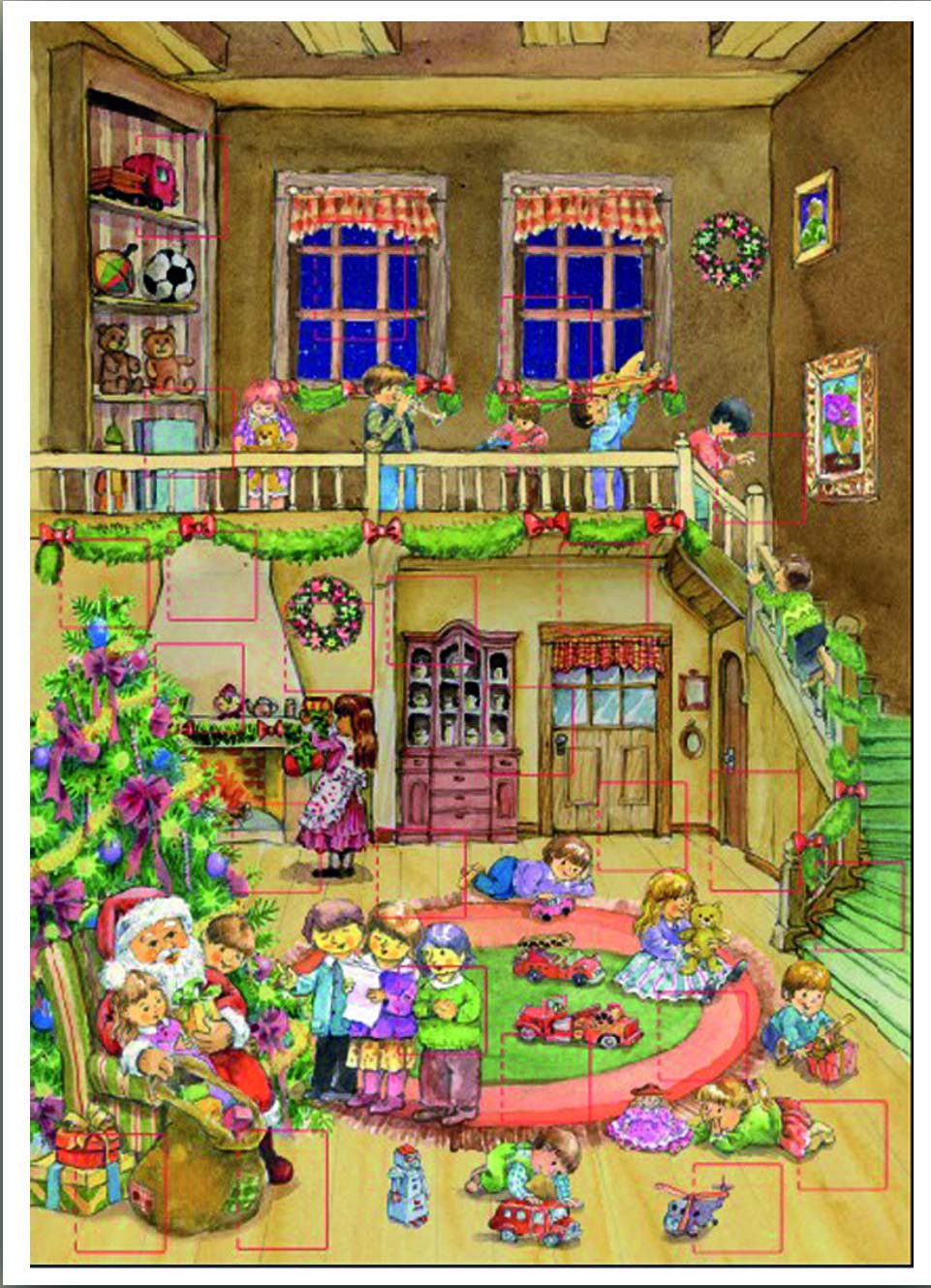 Christmas @ Thumpers Richard Sellmer Traditional Advent Calendar 70119 Santa and Children