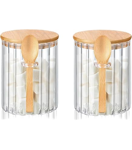 Steviieden 24oz Airtight Glass Jar With Bamboo Lid & Spoon - Overnight Oats & Coffee Storage - View #7