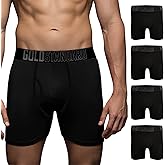 Gold Standard 4-Pack Men's Cotton Boxer Briefs - Men's Underwear with Premium Stretch & Breathable Soft Cotton