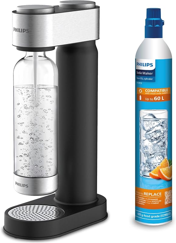 Water ADD4902BK/10 GoZero Wassersprudler, plastik, 1 Liter, Schwarz — Foto 1 von 8