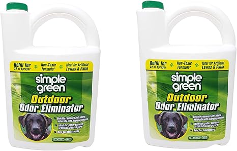 Amazon Com Simple Green 432108 Outdoor Odor Eliminator For Dogs 1 Gallon 2 Pack Pet Supplies