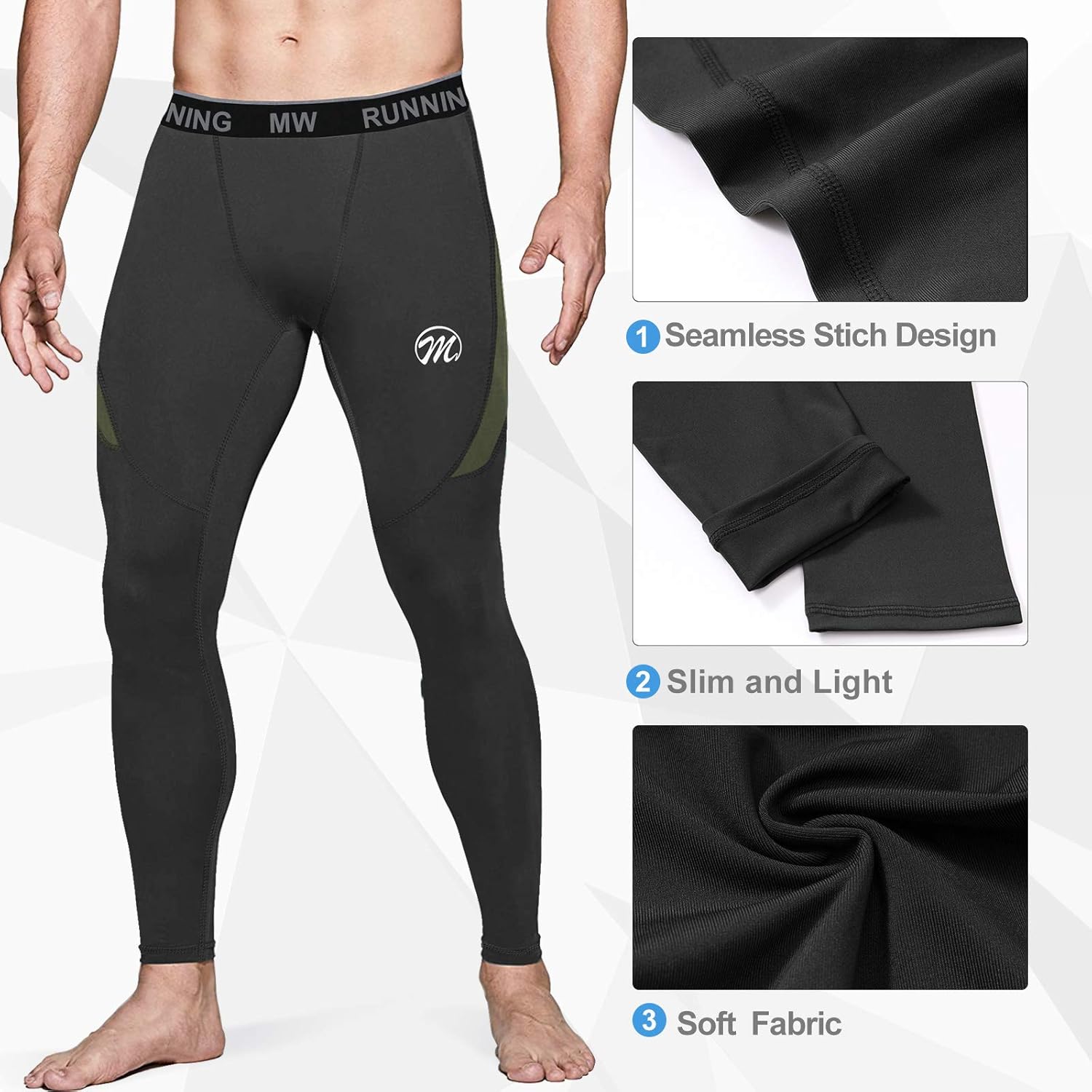 MEETWEE Leggings \u0026 Pantaloni Termici Uomo Compressione Calzamaglia  Baselayer Pantaloni Sportivo Tights for Gym Jogging Running Corsa  Abbigliamento berjaya.edu.my