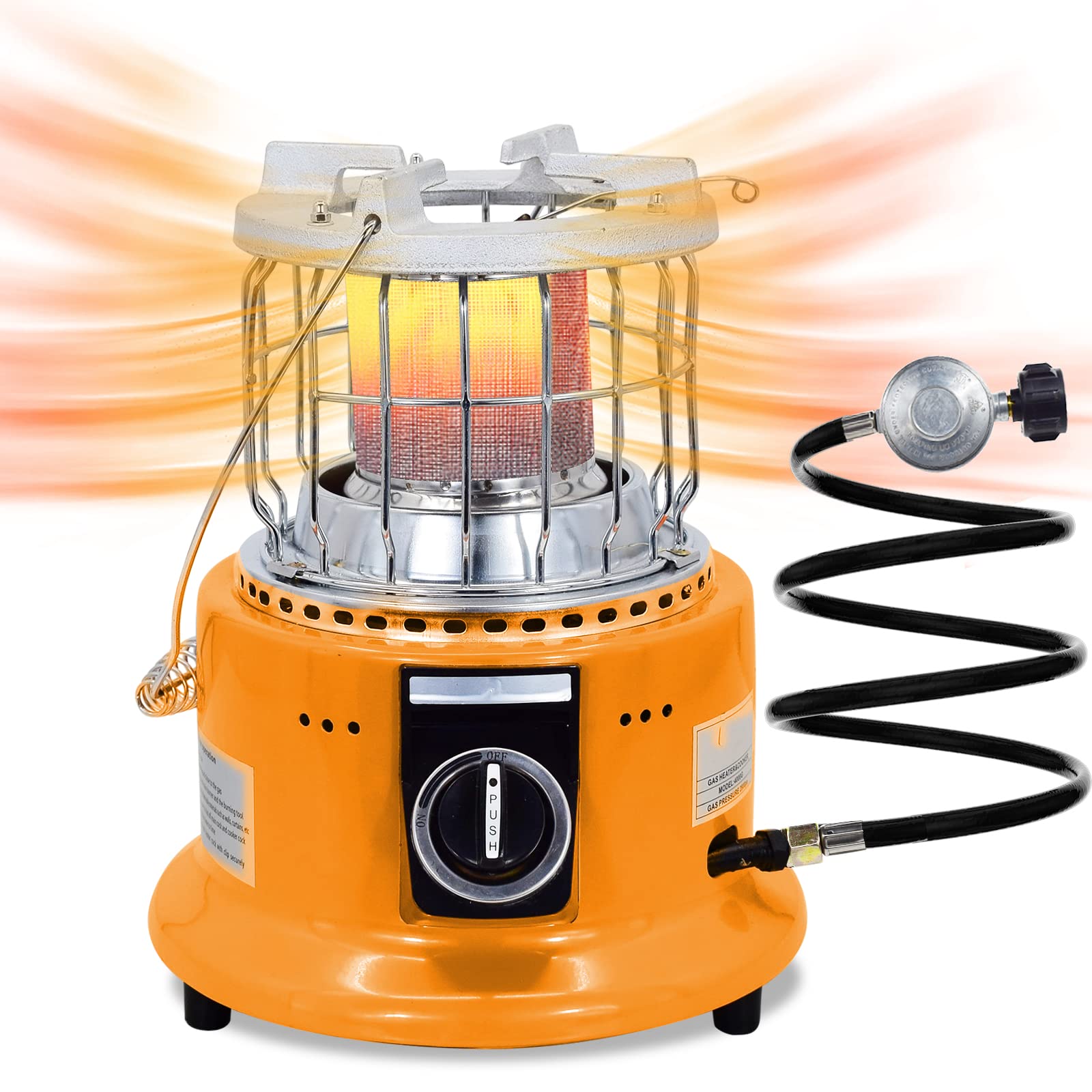 Photo 1 of 2 in 1 Propane Heater, 13000 BTU Heater and Stove, Portable Heater for Outdoor Use, Indoor with Handle, Patio Outdoor Heater for Greenhouse, Camping, Ice Fishing, Garage, Tent
