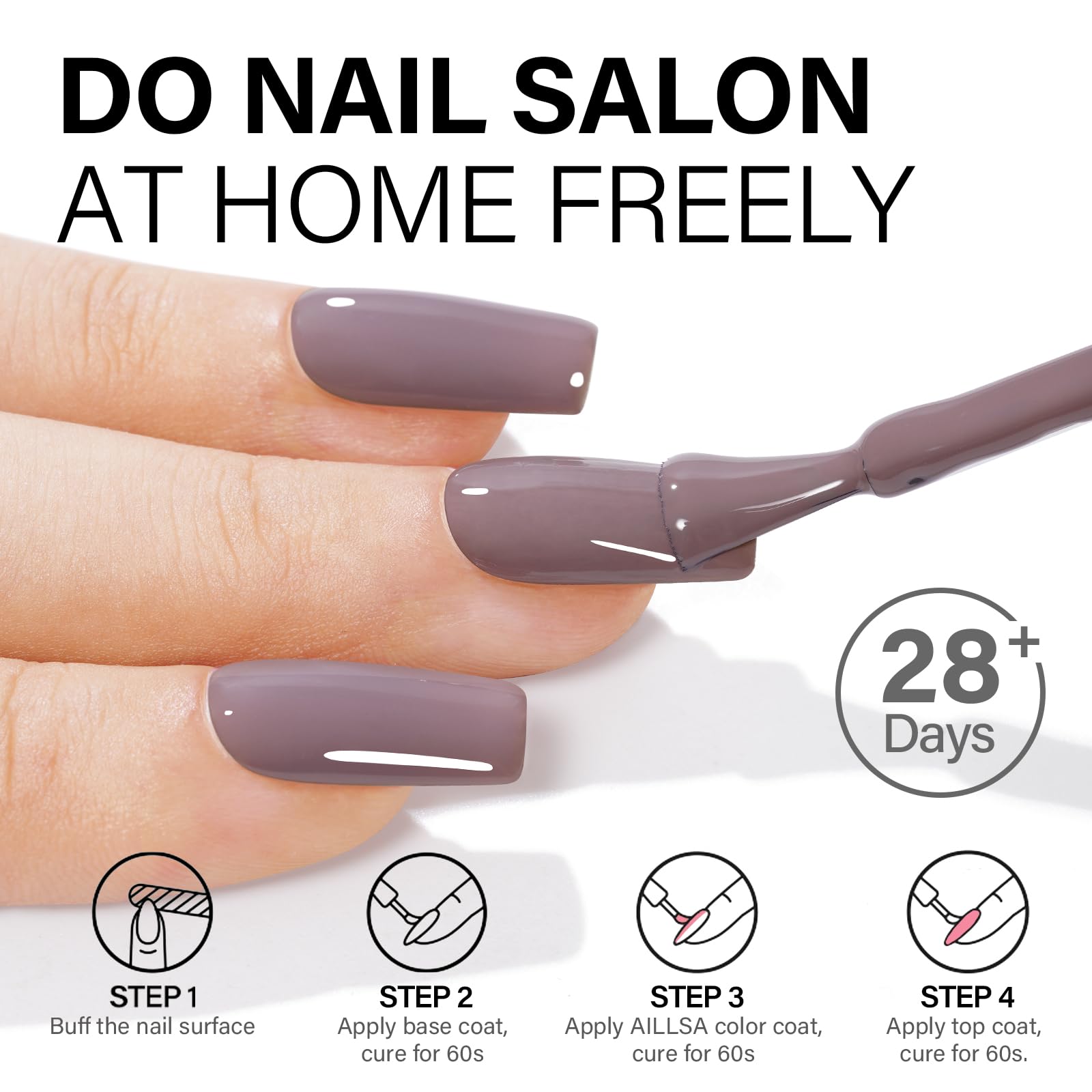 AILLSA Gel Nail Polish Dusty Mauve Jelly Gels Polish Gray Purple Neutral Nude Polish Dark Lavender Nude Natural Color Fall Winter Soak Off U V Gel for Nail Salon at Home 0.51 Fl Oz/GC02 - Image 4