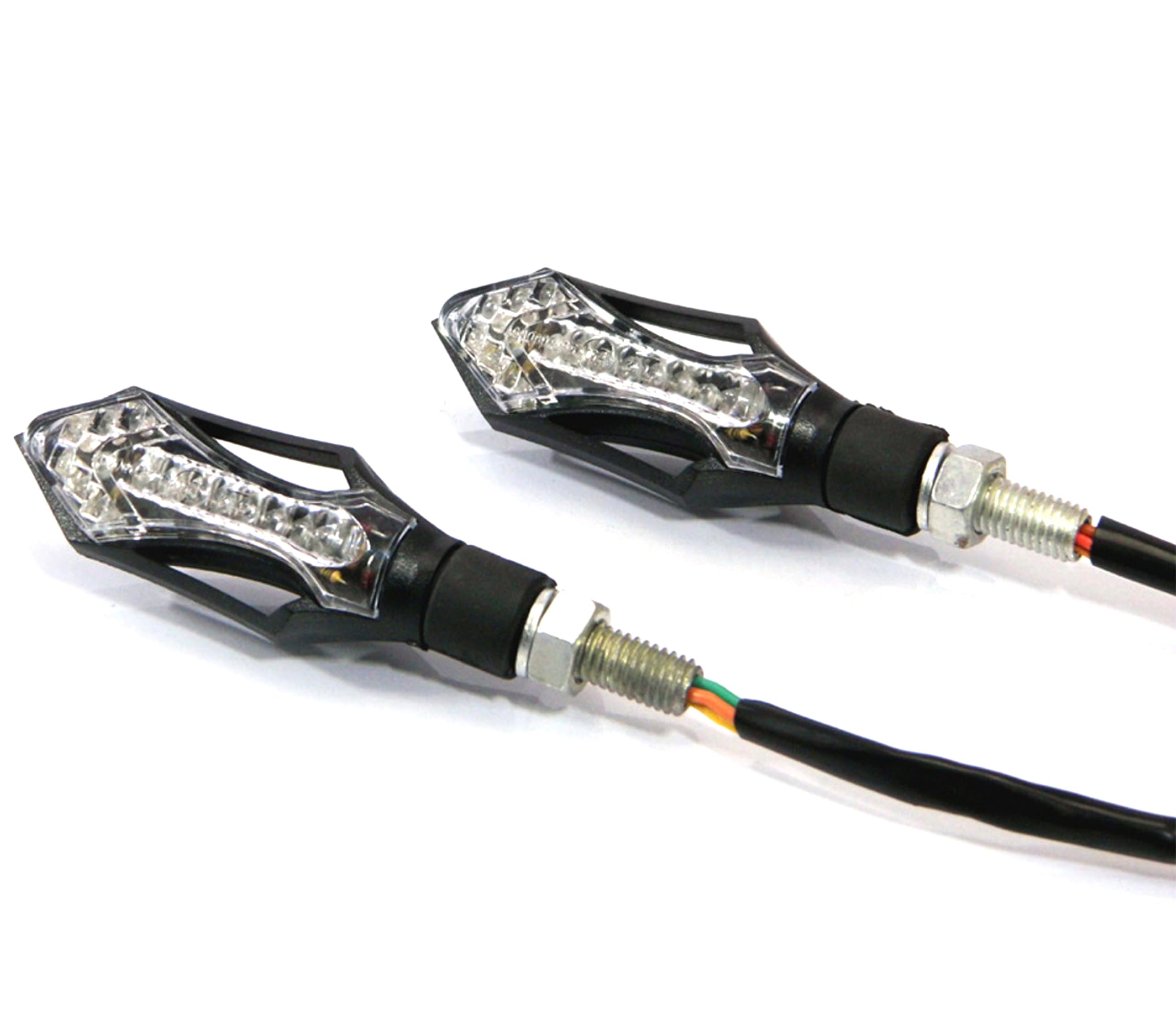 Alchemy Parts LED Motorbike Indicators with Integrated Daytime Running Lights DRL for Quad, ATV, Trike