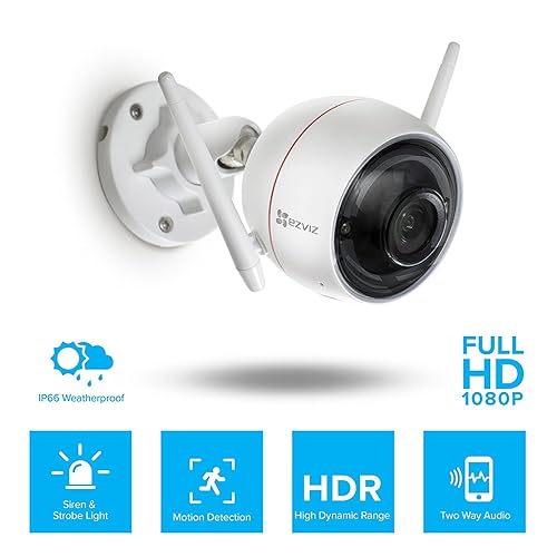 EZVIZ C3W ezGuard 1080p Wireless Wi-Fi Security Camera with