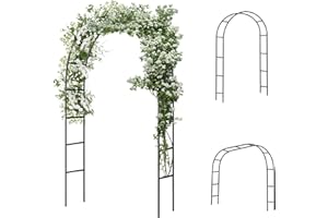 [2026 New] Garden Arch Trellis, Heavy Duty Garden Arbors for Climbing Plants, Wedding Arch Flowers Frame for Wedding, Party D