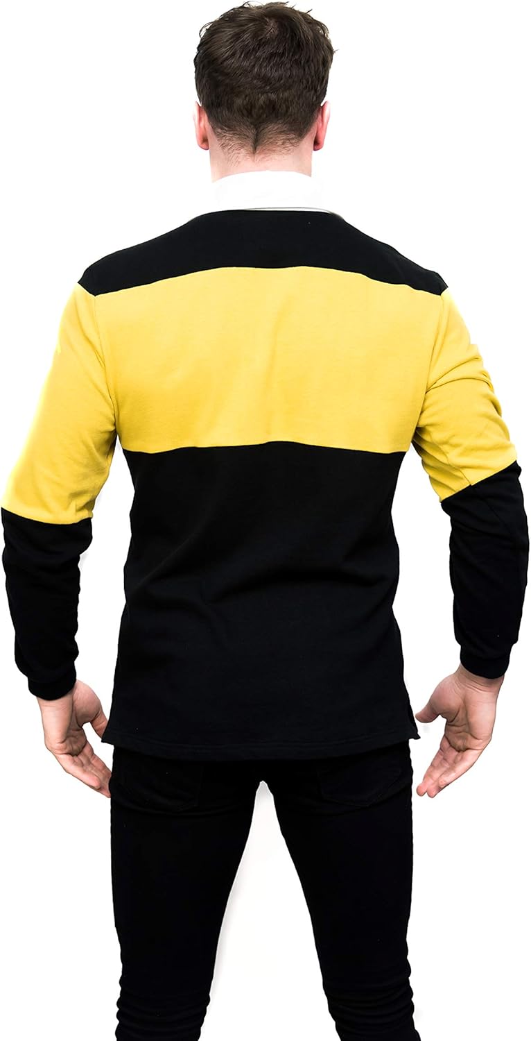 Guinness Mustard & Black Rugby Jersey: Clothing