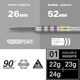 Target Darts Luke Littler Loadout 90% Tungsten 23G Steel Tip Set Swiss Points view 3