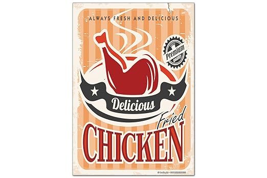 Iman Nevera Restaurante Comida Muslo de pollo retro: Amazon.es: Hogar