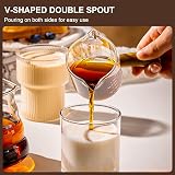 PARACITY Espresso Cups Double Spout Glass Measuring Cup 1 view 3
