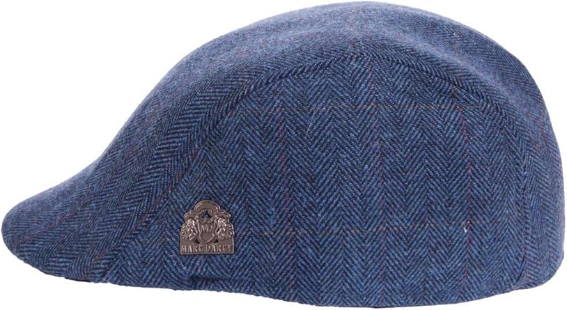 blue tweed cap