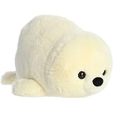 Aurora&reg; Adorable Spudsters&trade; Stella Seal&trade; Stuffed Animal - Comforting Cuddles - Playful Companions - White 10 Inches