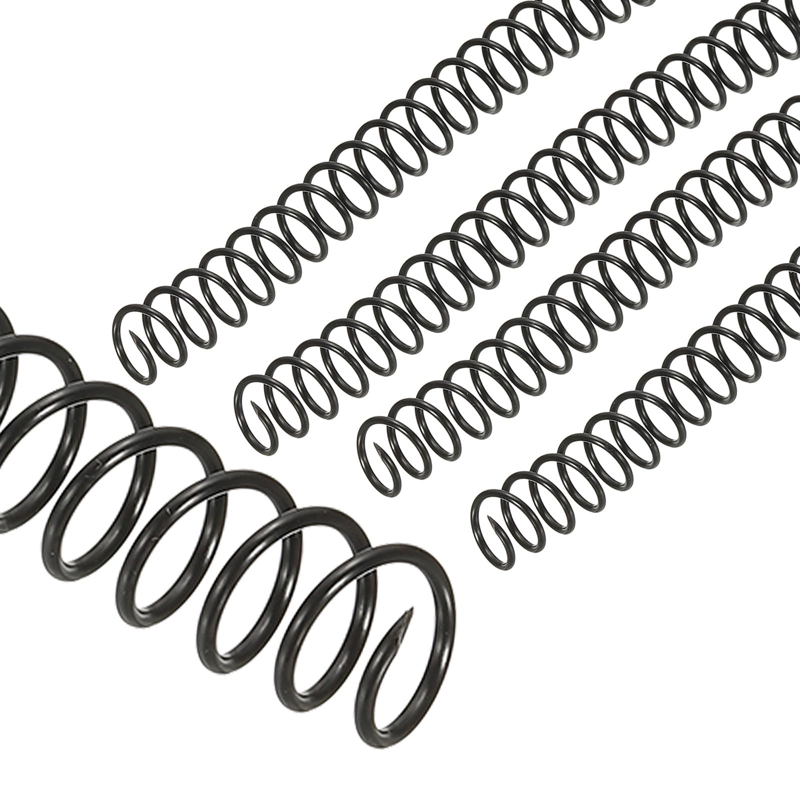Photo 1 of PATIKIL 14mm(9/16") Plastic Spiral Binding Coils, 20 Pcs Binding Spirals 115 Sheet Capacity 3:1 Pitch Binding Spirals for Binding Paper Sheets, Black