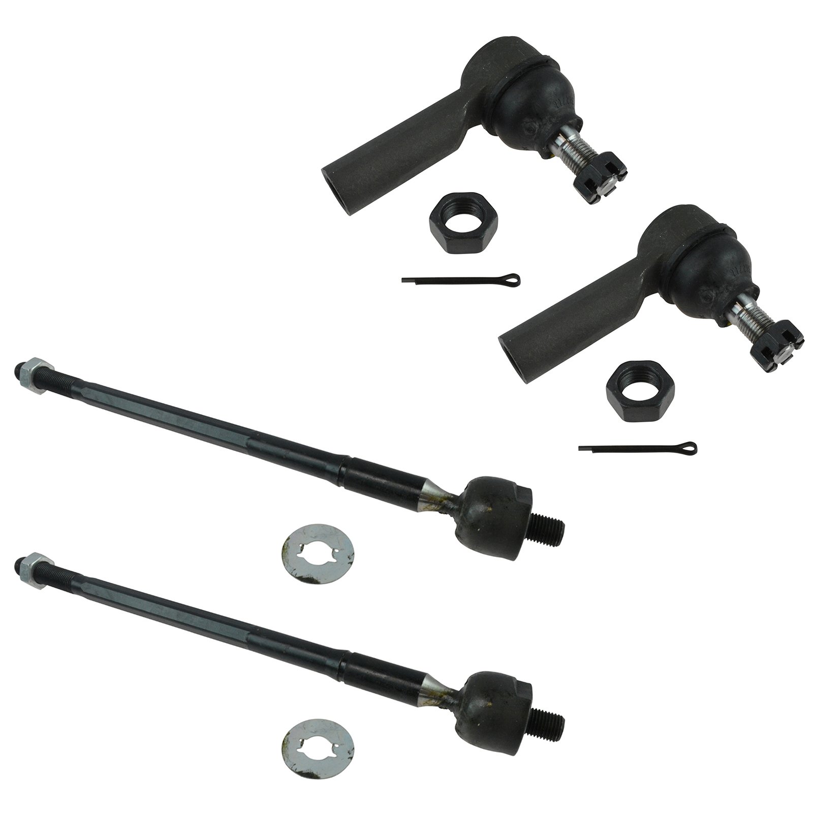 TRQ Front Tie Rod Set Compatible with 2003-2006 Pontiac Vibe Toyota Matrix Image TRQ Front Tie Rod Set Compatible with 2003-2006 Pontiac Vibe Toyota Matrix Image