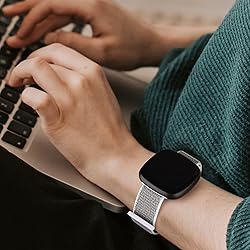 Vancle Nylon Bands for Fitbit Versa 4 Bands/Fitbit
