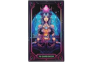 Mystic Neon Tarot Deck, Fate Divination Oracle Cards Extra, Fortune Reading Spiritual Tool Feature, Stylish English Design, C