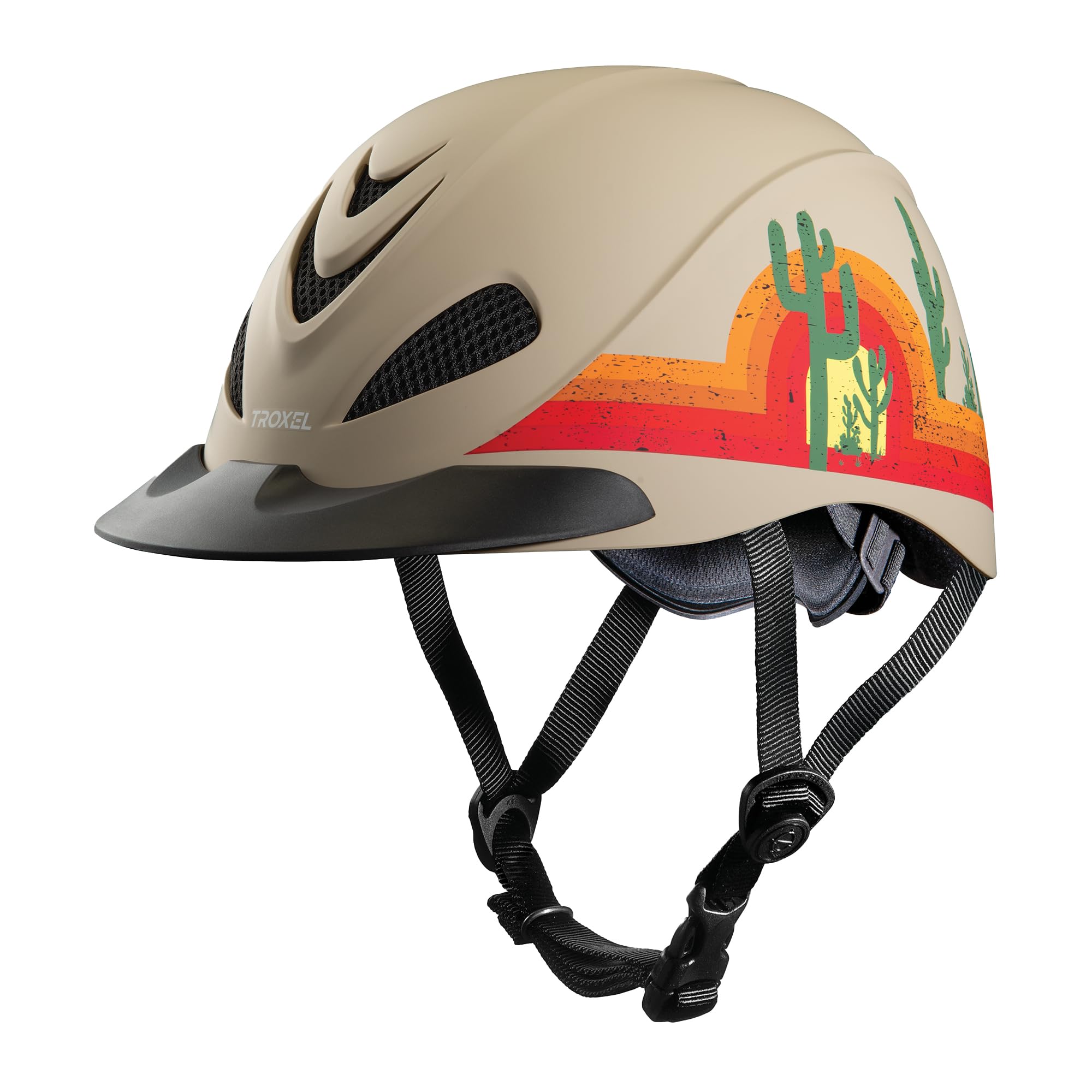 Troxel Rebel Bold Horse Riding Helmet, Low-Profile, Light, Adjustable Design, Safety Horseback Riding Gear, Large (7-1/4-7-3/8), Southwest Sunrise Image Troxel Rebel Bold Horse Riding Helmet, Low-Profile, Light, Adjustable Design, Safety Horseback Riding Gear, Large (7-1/4-7-3/8), Southwest Sunrise Image