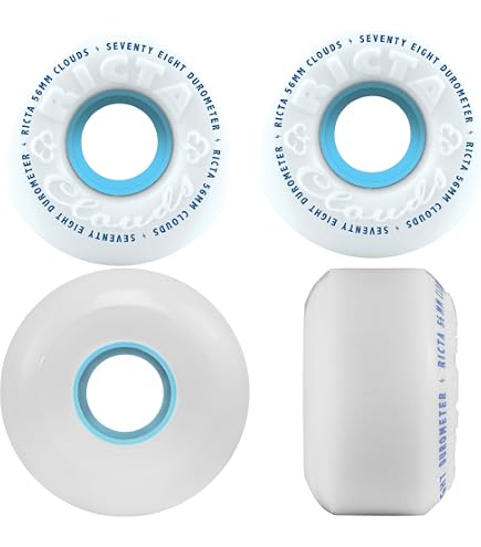 Amazon.com : Ricta 54mm Clouds Black 92a Skateboard Wheels