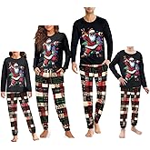 YUVAMAGIMO Family Pjs Matching Sets Christmas for Daily or Holiday Soft Comfy Loose