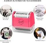 Miseyo Wide Identity Theft Protection Roller Stamp Set Peach (3 Refills) view 5