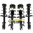Front & Rear Quick Complete Struts Assembly with Coil Springs Replacement for 2012-2017 Toyota Camry SE (Set of 4)