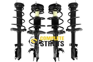 Front & Rear Quick Complete Struts Assembly with Coil Springs Replacement for 2012-2017 Toyota Camry SE (Set of 4)