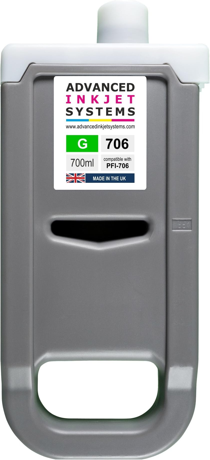 Compatible Canon PFI-706G PFI 706 G Green Ink Cartridge 700ml (6688B001AA) For Canon IPF8300 IPF8400 IPF9400 printers.