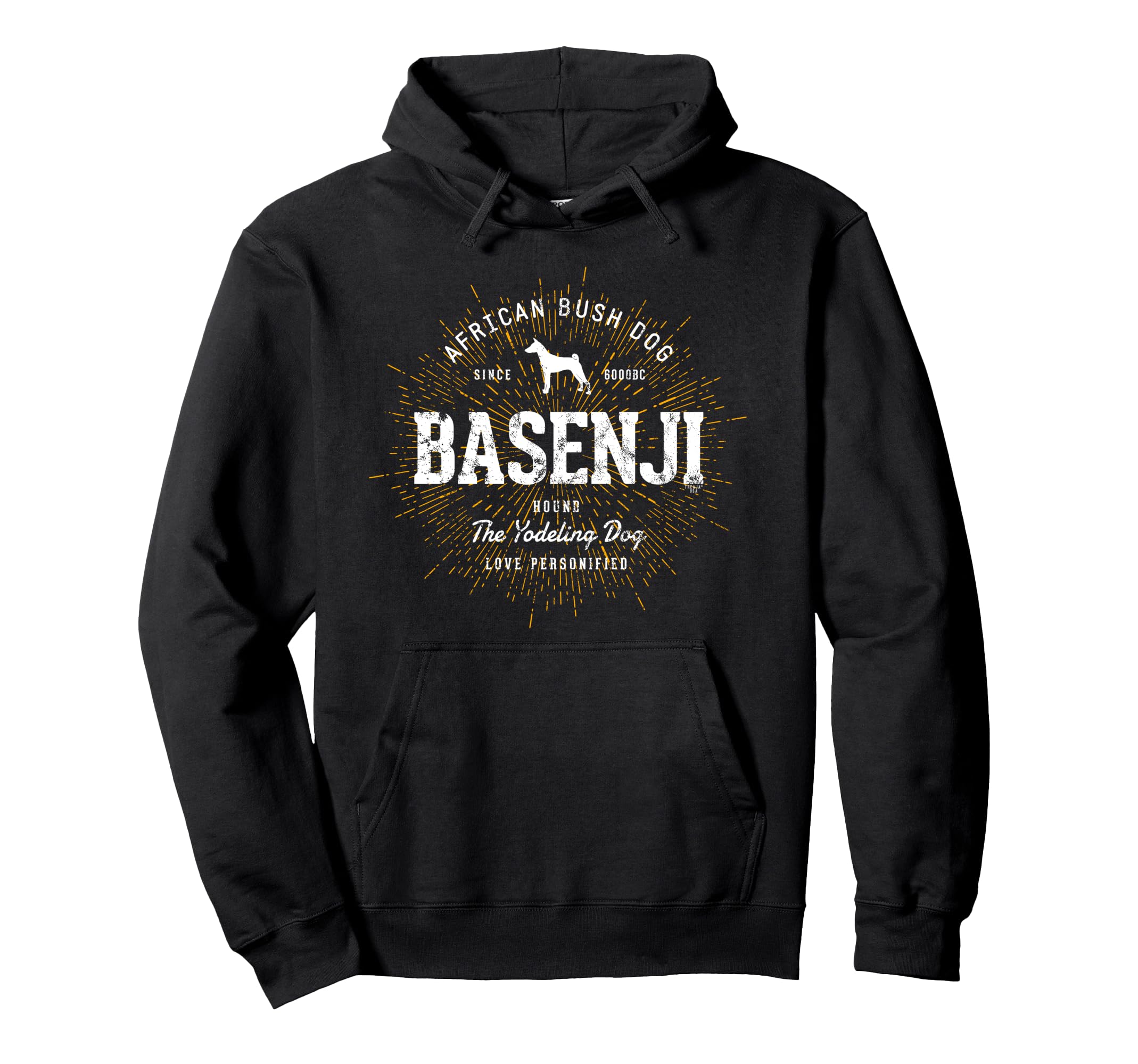 Vintage Basenji for Dog Lovers Basenji Pullover Hoodie