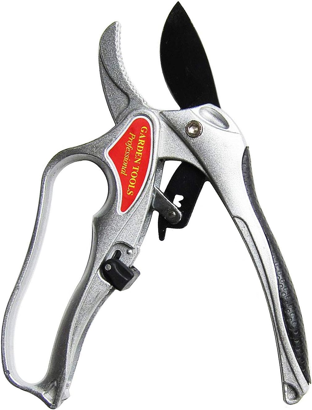 Ratchet Secateurs, Ergonomic Heavy Duty Garden Scissors Pruner Sharp SK5 Blade Lightweight Pruning Shears for Trees Plants