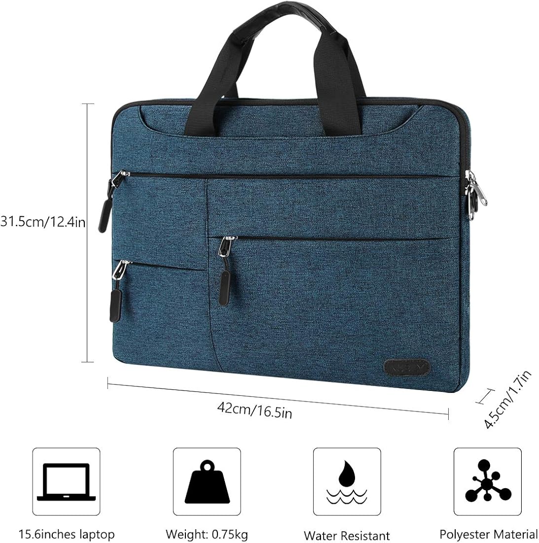 Laptop Bag 13-15.6 inch Computer Sleeve Laptop Case Briefcase Shoulder Bag Men: Clothing