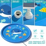 Peradix Sprinklers Pad 170cm Splash Pad Water Play Mat Garden Outdoor view 4