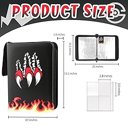 GOROMA Card Binder 9-Pockets, 900 Pockets Card