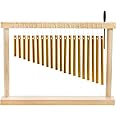 Suwimut 20-NOTE Bar Chime, Single-row Table Top Wind Chime, 20 Bars Musical Percussion Instrument with Mallet for Ornament Classroom Office Decoration, Kids Educational Gift