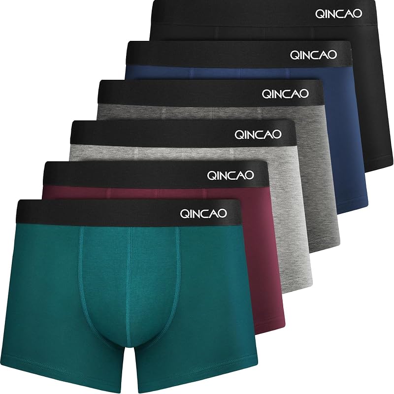 Calzoncillos Hombre Boxer Paquete de 6, Suave y Ajuste Cómodo