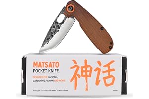 Matsato Pocket Knife – Small Knive for Men & Women Camping, Tactical Survival Small Knife, Compact Tool for Hunting, Fishing,