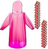 Bruvoalon 6 & 20 Pack Disposable Rain Ponchos for