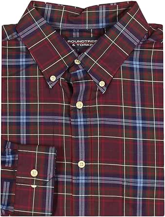 Roundtree & Yorke 38 Short chino bleu pour homme à devant plat