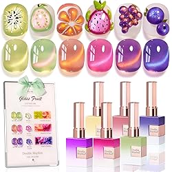 Double Rhythm Fruit Cat Eye Gel Nail Polish Set of