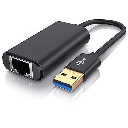 CSL-Computer USB 3.0 Netzwerkadapter für Nintendo Switch | RJ45 Fast Ethernet Adapter | High Speed Netzwerkverbindung 10/100/